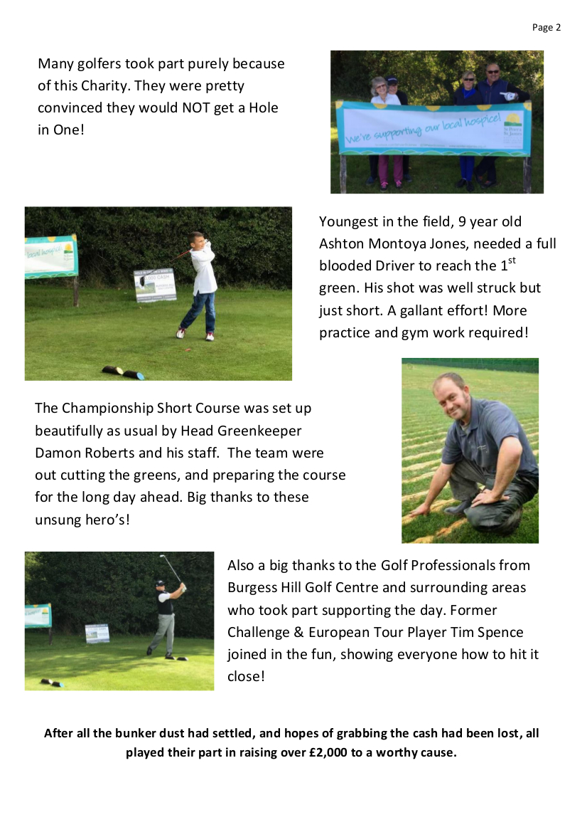Burgess Hill Golf Centre Charity 'Hole in One' Golf Day 2017 pic 2