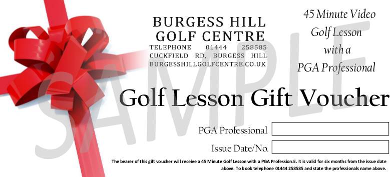 Christmas Golf Lesson Gift Voucher - 45 Minutes